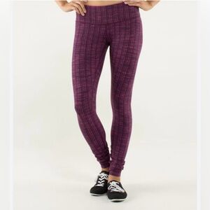Lululemon Wunder Under 28” Purple Heathered Leggings Size 6 (Estimated)